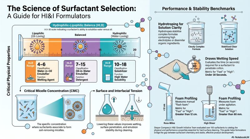 I dropped Stepan's surfactant selector guide into NotebookLM. 