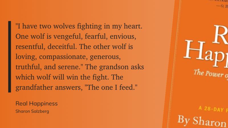 There are two wolves within us.